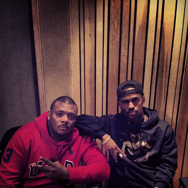 Mr. Porter and Big Sean in studio 26.04.2013