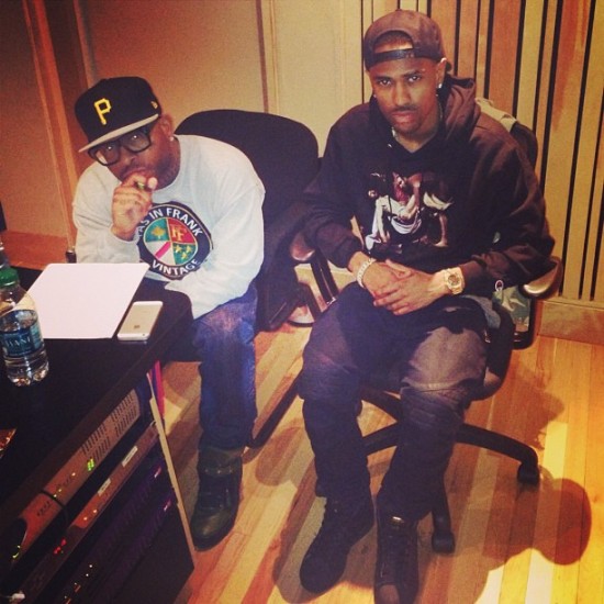 Royce Da 5’9″ and Big Sean in studio 26.04.2013