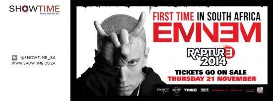 2013.11.21 - Eminem Rapture 2014 tiket sale