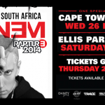 2013.11.17 Showtime Management announce Eminem 2014 Rapture tour South Africa