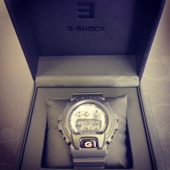 200 of the limited edition G-Shock watches are being made available tomorrow on Eminem.com at 2pm EST! Half of them I signed.