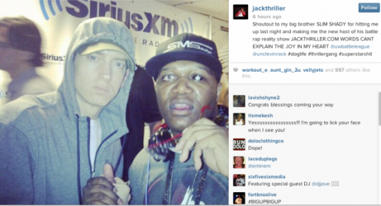 2014.01.17 - Eminem Set To Start Battle Rap Reality Show With Jack Thriller