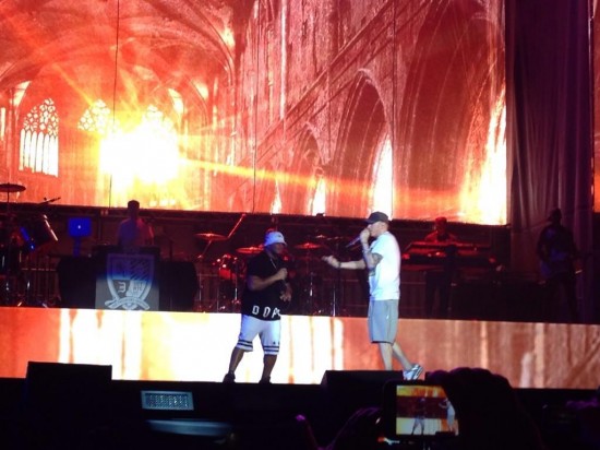 Eminem performs during Day 1 of Lollapalooza 2014 at Grant Park in Chicago, Illinois on August 1, 2014