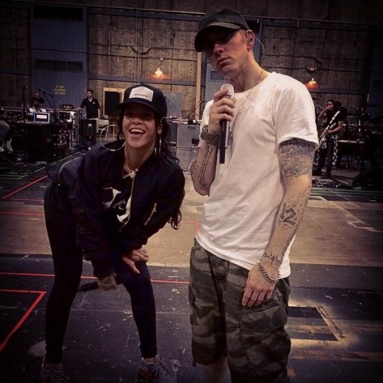 2014.08.06 - Eminem - Final rehearsals for tour with Rihanna ..see you soon in Pasadena