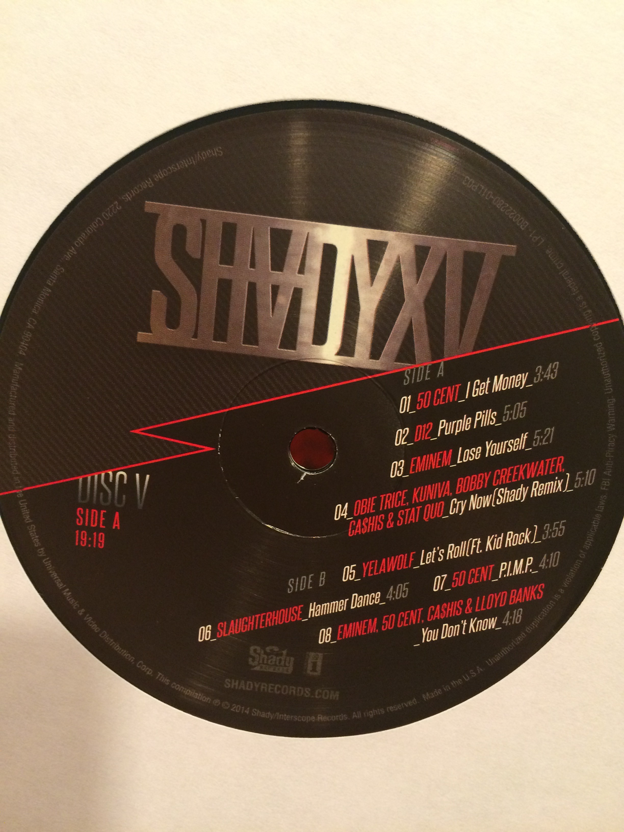 SHADYXV Vinyl by Eminem.PRO Eminem Shady Records. Photo by Igor Basenko