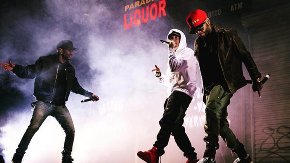 2015.11.06 - Eminem Big Sean Royce at Joe Louis Areba 7