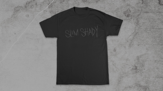 Slim Shady T-Shirt Black on Black