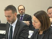 Lawyers in court listen to Eminem