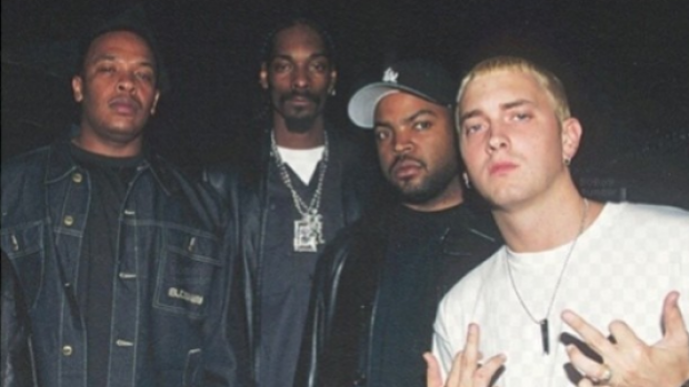 Dr. Dre, Snoop Dogg, Ice Cube and Eminem at the Up In The Smoke