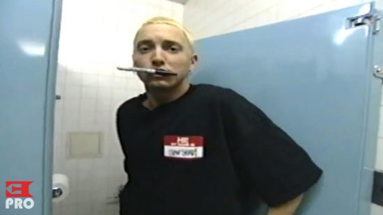 A tour of Eminem's bathroom from Griselda Records