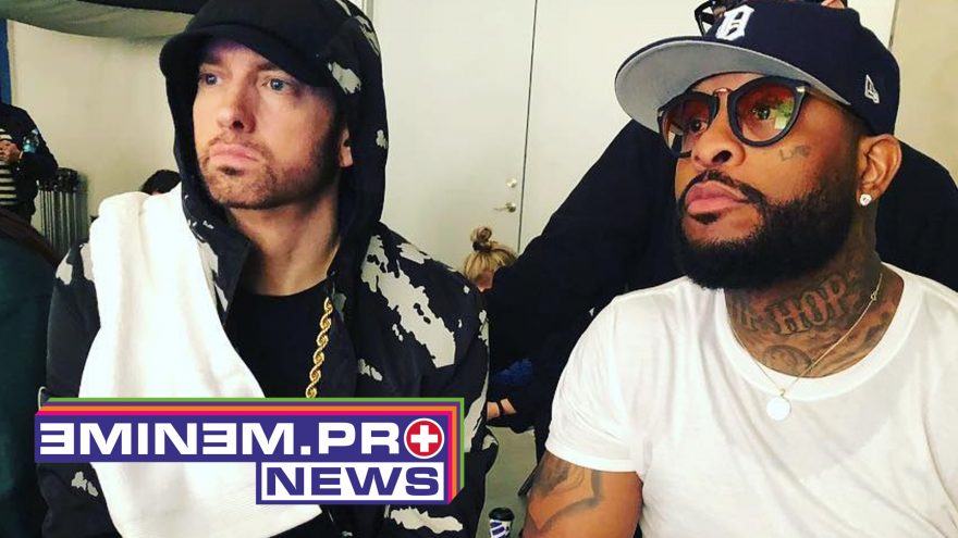 New collabo brought Eminem and Royce back to the studio. Are they shooting a Caterpillar video?
