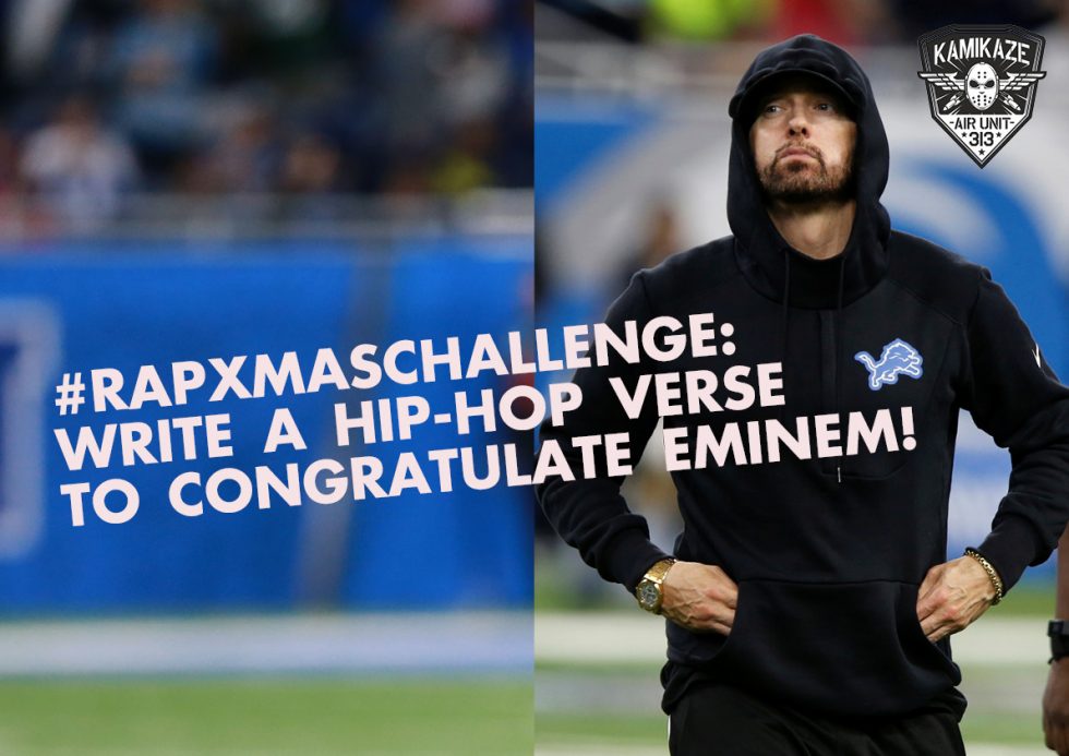 #RapXmasChallenge: Write a hip-hop verse to congratulate Eminem!