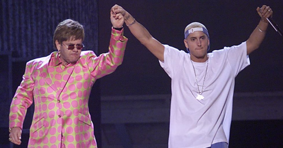 Eminem & Elton John Talk about Kamikaze. He praises Em for apologising about ‘faggot’ slur