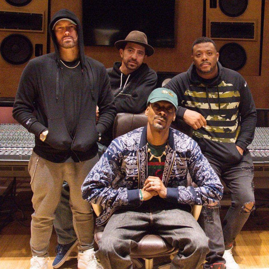 Producer FredWreck shared a photo from studio with Eminem