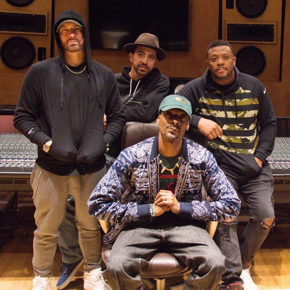 Producer FredWreck shared a photo from studio with Eminem