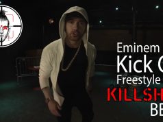 Watch now: Eminem raps “Kick Off” Freestyle over “Killshot” beat Watch now: Eminem raps “Kick Off” Freestyle over “Killshot” beat