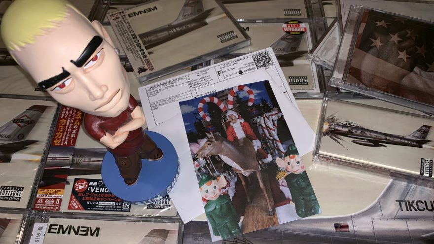 Eminem sent Christmas cards to our editorial too! Thanks, Shady. Very pleased!