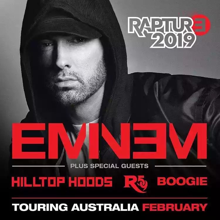 The List Of Opening Up Acts On Eminem s Australian Concerts Has Been
