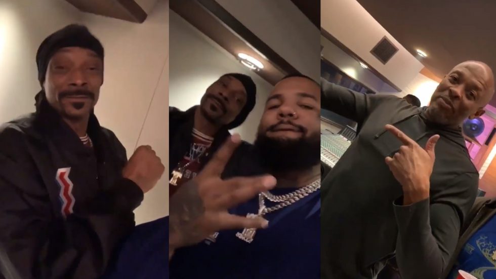 Dr. Dre, Snoop Dogg & The Game are making something magic in the studio