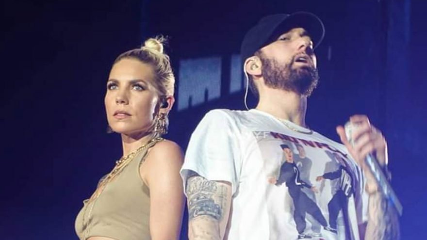Eminem and Skylar Grey at Abu Dhabi, 25.10.2019 📸 @paulawyf