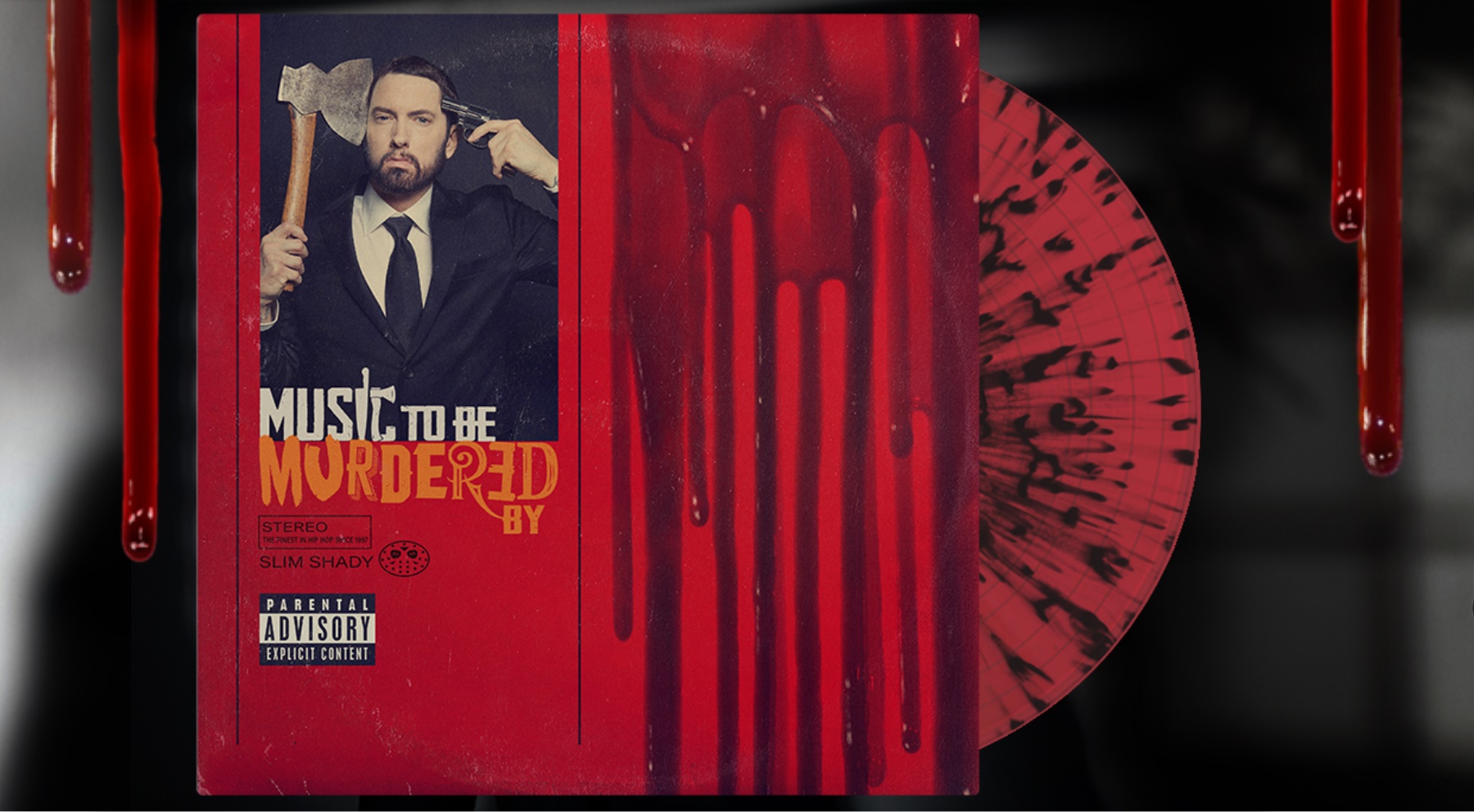 EMINEM SIGNED MTBMB SIDE B VINYL RECORD MUSIC TO BE MURDERED BY