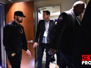92nd AEminem walks backstage during the 92nd Annual Academy Awards at the Dolby Theatre on February 09, 2020 in Hollywood, California. (Photo by Matt Petit)nnual Academy Awards – Backstage
