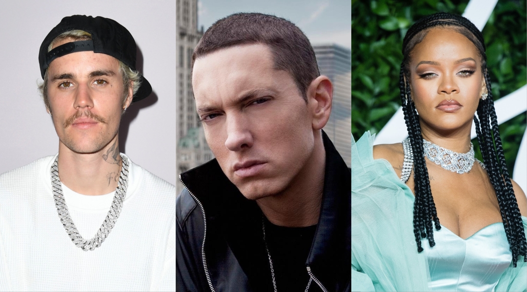 The Battle Of YouTube: Watch Rihanna, Eminem and Justin Bieber ...