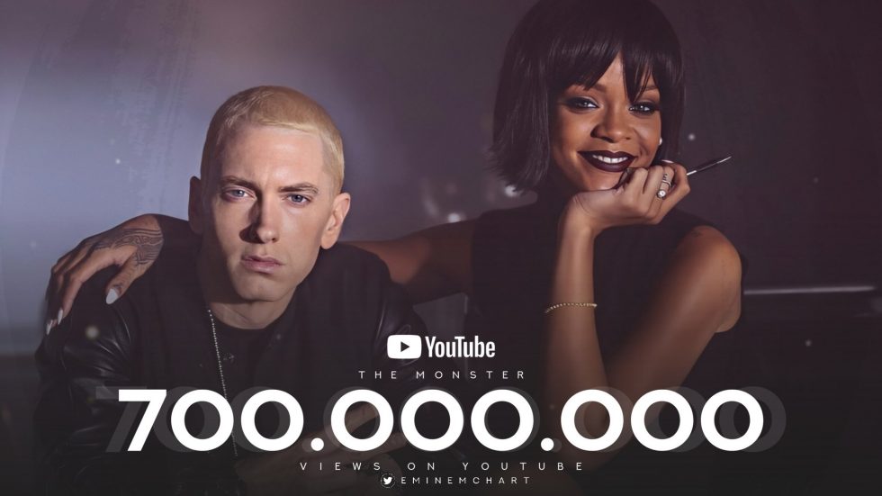 Eminem ft. Rihanna - “The Monster” Video Surpassed 700 Million Views
