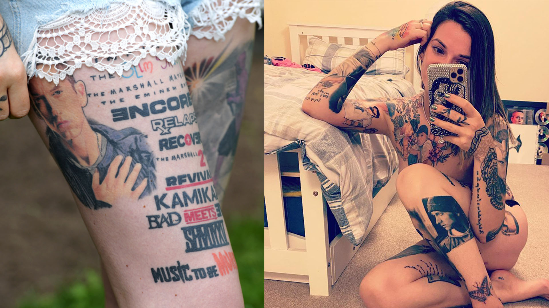 Meet the woman with enough Eminem tattoos to set a world record