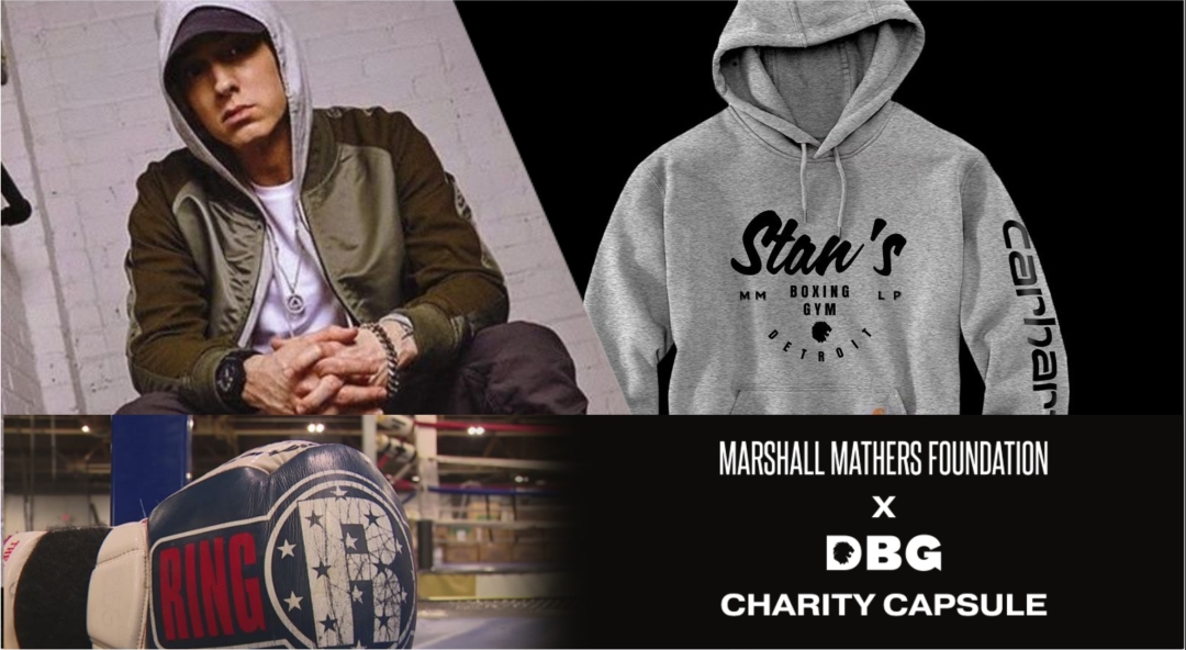 Marshall mathers foundation x downtown boxing gym hoodie new arrivals