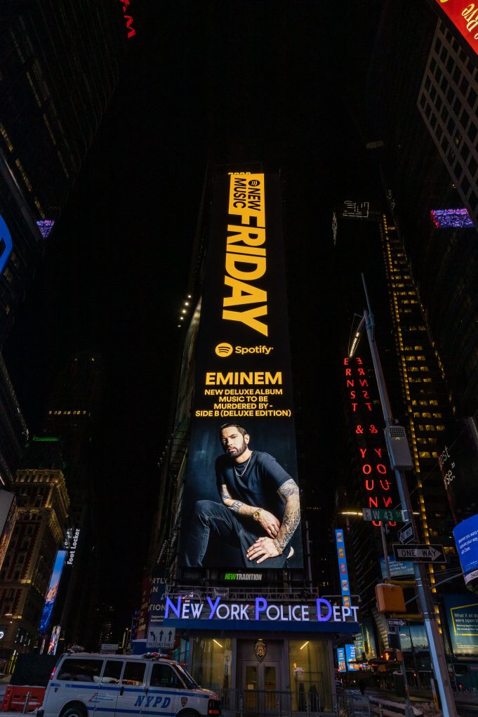 Eminem’s Billboard Is Up In Times Square