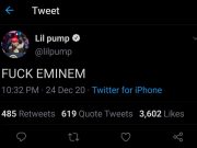 Lil Pump Deleted A Tweet In Which He Fucked Eminem Off