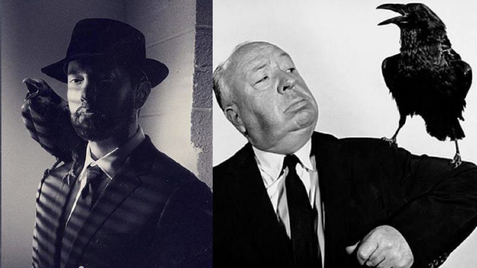 Fan accounts from around the world started posting a cover art for a new Deluxe Edition of “Music To Be Murdered By”. Holding on to the original album design, it also features a recent picture with Eminem in it resembling Alfred Hitchcock’s promo for his iconic movie “Birds”.