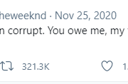 The Weeknd Grammy tweet