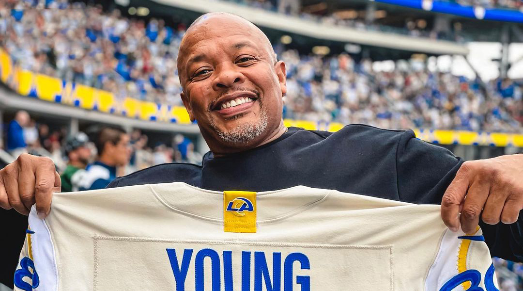 Dr. Dre Enjoys Time Off Studio Dancing At Rams Game