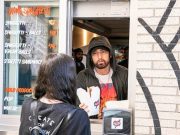 Eminem Treats Fans With Spaghetti In His New Mom’s Spaghetti Diner