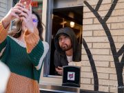 Eminem Treats Fans With Spaghetti In His New Mom’s Spaghetti Diner