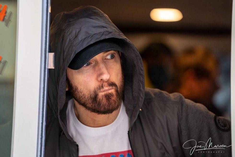 Eminem Treats Fans With Spaghetti In His New Mom's Spaghetti Diner
