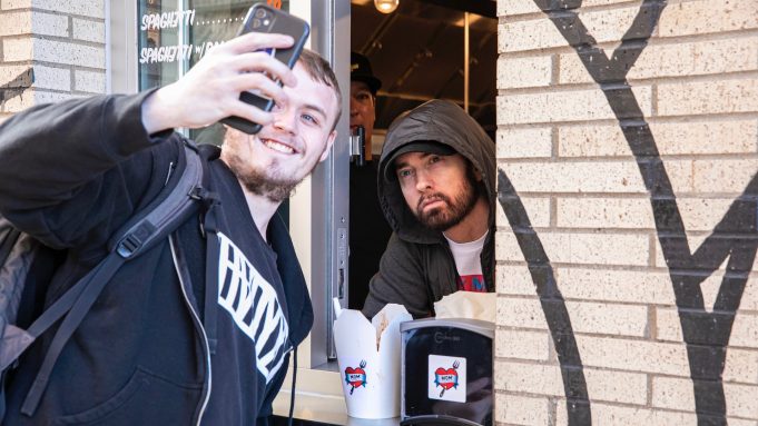 Eminem's "Mom's Spaghetti" Restaurant Opens In Detroit