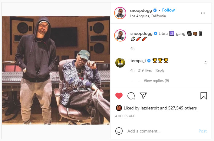 Snoop Dogg And Director Jesse Wellens Are Escalating Rumours About Collaboration With Eminem