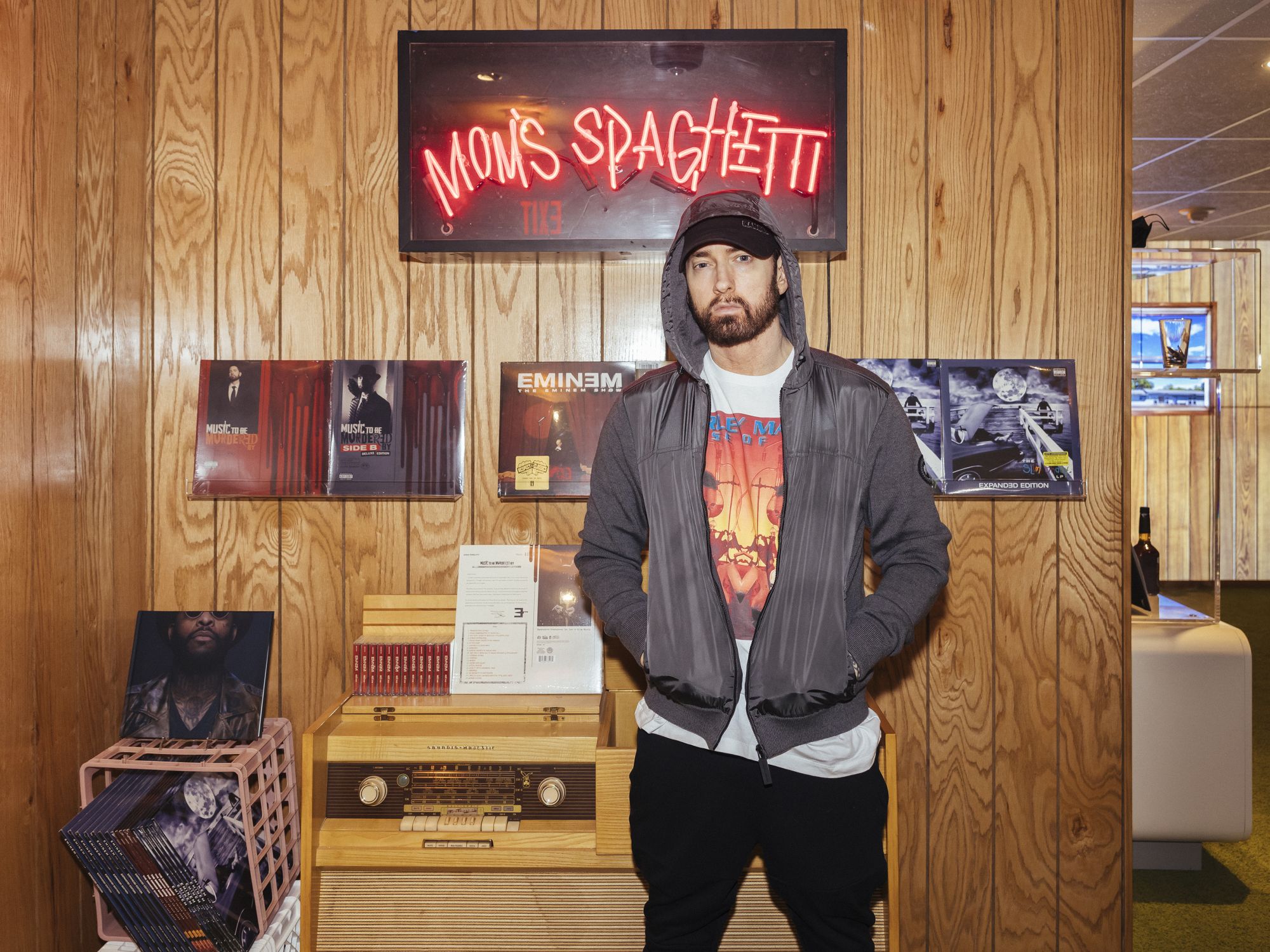 Eminem Moms Spaghetti Diner  by Jeremy Deputat