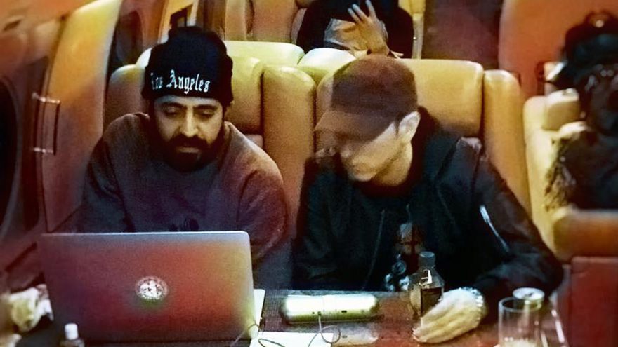 FredWreck Cheers For Eminem's B-day & Shares Unseen Pic With Marshall From Plane