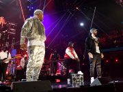 CLEVELAND, OHIO – OCTOBER 30: LL Cool J and Eminem perform onstage during the 36th Annual Rock & Roll Hall Of Fame Induction Ceremony at Rocket Mortgage Fieldhouse on October 30, 2021 in Cleveland, Ohio. (Photo by Kevin Mazur/Getty Images for The Rock and Roll Hall of Fame )