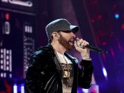 CLEVELAND, OHIO – OCTOBER 30: Eminem performs onstage during the 36th Annual Rock & Roll Hall Of Fame Induction Ceremony at Rocket Mortgage Fieldhouse on October 30, 2021 in Cleveland, Ohio. (Photo by Dimitrios Kambouris/Getty Images for The Rock and Roll Hall of Fame )