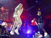 CLEVELAND, OHIO – OCTOBER 30: LL Cool J and Eminem performs onstage during the 36th Annual Rock & Roll Hall Of Fame Induction Ceremony at Rocket Mortgage Fieldhouse on October 30, 2021 in Cleveland, Ohio. (Photo by Kevin Mazur/Getty Images for The Rock and Roll Hall of Fame )