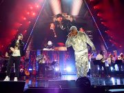 CLEVELAND, OHIO – OCTOBER 30: Eminem and LL Cool J perform onstage during the 36th Annual Rock & Roll Hall Of Fame Induction Ceremony at Rocket Mortgage Fieldhouse on October 30, 2021 in Cleveland, Ohio. (Photo by Kevin Mazur/Getty Images for The Rock and Roll Hall of Fame )
