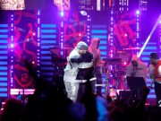 CLEVELAND, OHIO – OCTOBER 30: LL Cool J (L) and Eminem perform onstage during the 36th Annual Rock & Roll Hall Of Fame Induction Ceremony at Rocket Mortgage Fieldhouse on October 30, 2021 in Cleveland, Ohio. (Photo by Michael Loccisano/Getty Images for The Rock and Roll Hall of Fame )