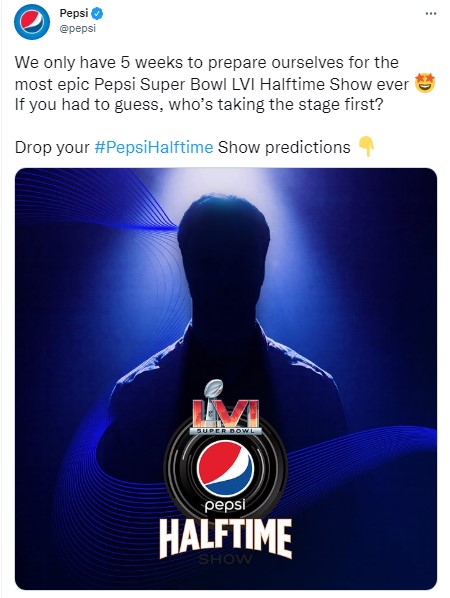 Pepsi - We only have 5 weeks to prepare ourselves for the most