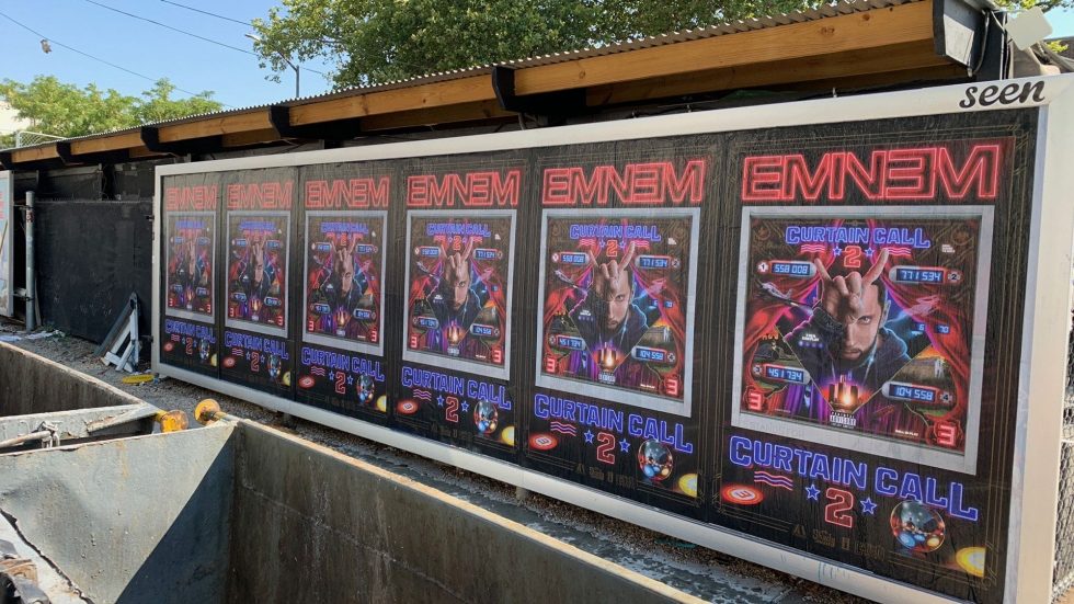 Ads for Eminem — “Curtain Call 2” Pop Up Across US New York (ePro / Eminem.Pro / Eminem.News)