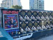 Ads for Eminem — “Curtain Call 2” Pop Up Across US New York (ePro / Eminem.Pro / Eminem.News) Canal btwn Varick & 6th Ave